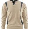Men's Contrast Color Pullover Sweater