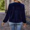 Casual Temperament Commute Button Long Sleeve Top