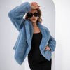 Fashion Loose Short Fox Fur Women's Coat