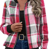 Temperament Commute Women's Plaid Zipper Baseball Uniform