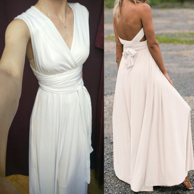 New Summer Stylish Cross-back Open-back Dress