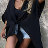 Casual Irregular Mid Length Outerwear Shirt