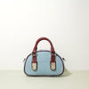 First Layer Cowhide With Denim Bun-shaped Bag