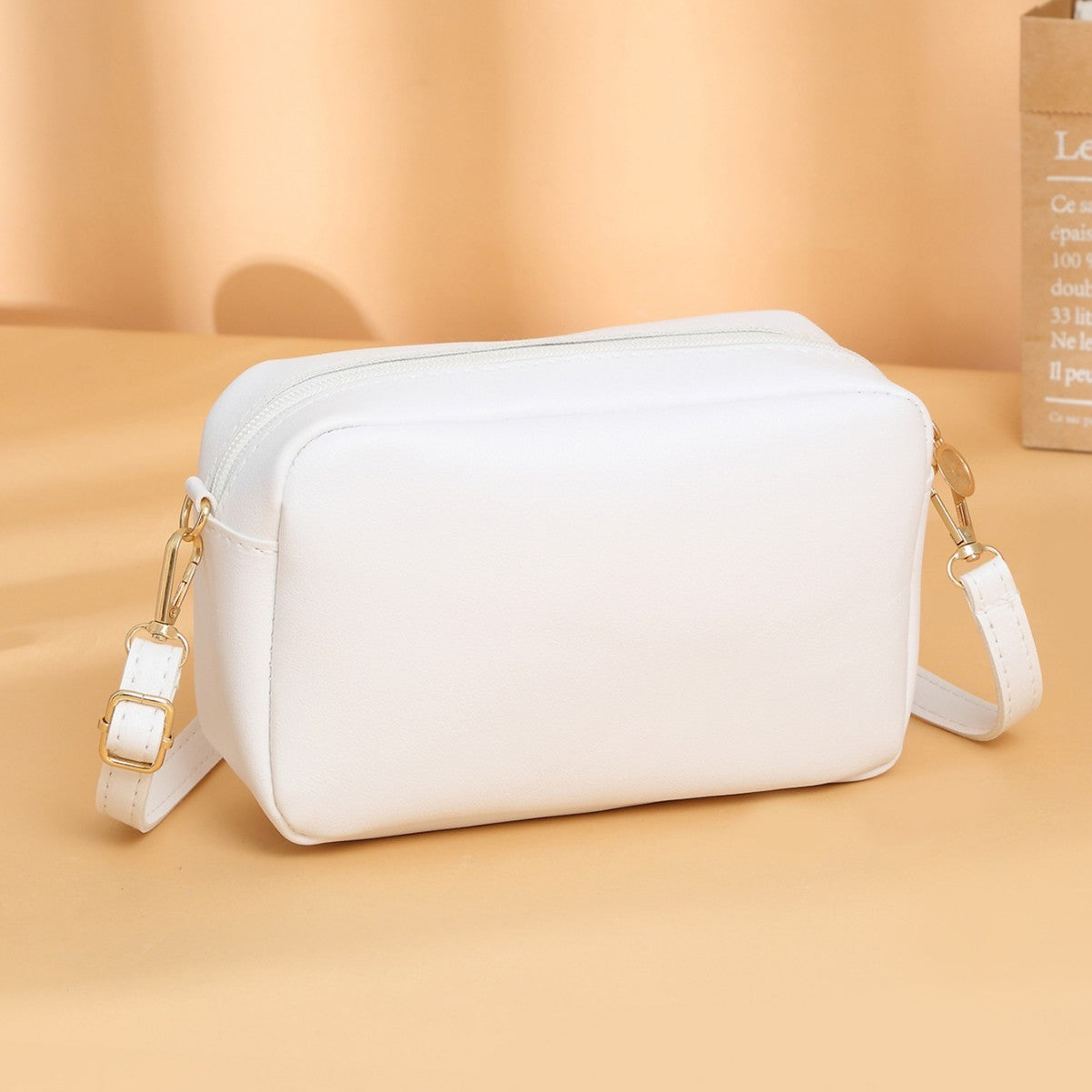 Materiale PU semplice e tinta unita per donna