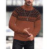 Men's Casual Printing High Collar Loose All-match Sweater