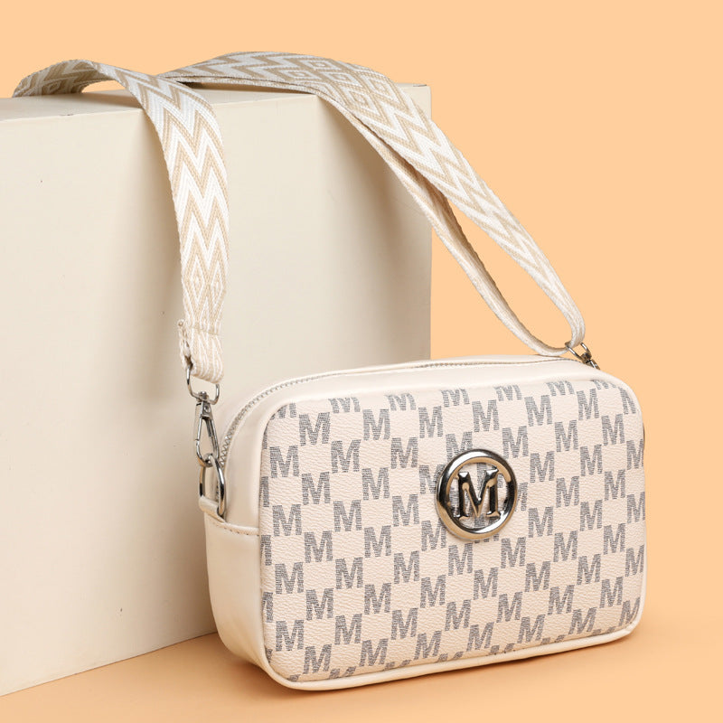 Versatile Wide-strap Shoulder Crossbody Bag