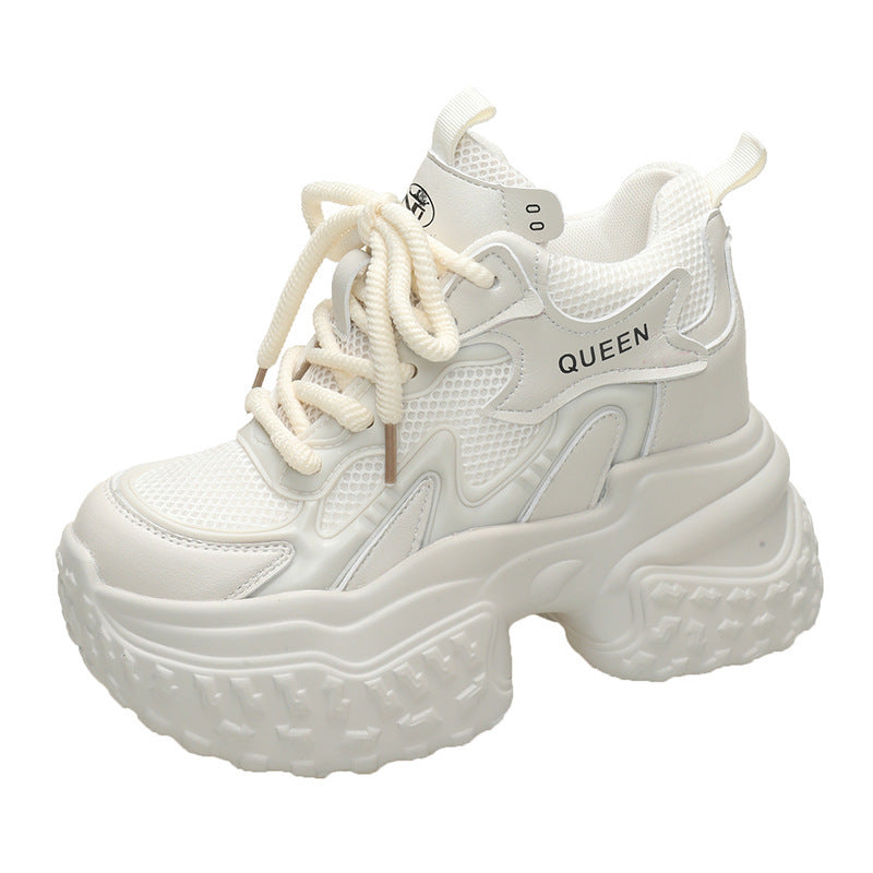 Mesh Breathable Platform Sports Casual Daddy Shoes