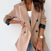 Long Sleeve Elegant Slim-fit Solid Color Small Suit Jacket