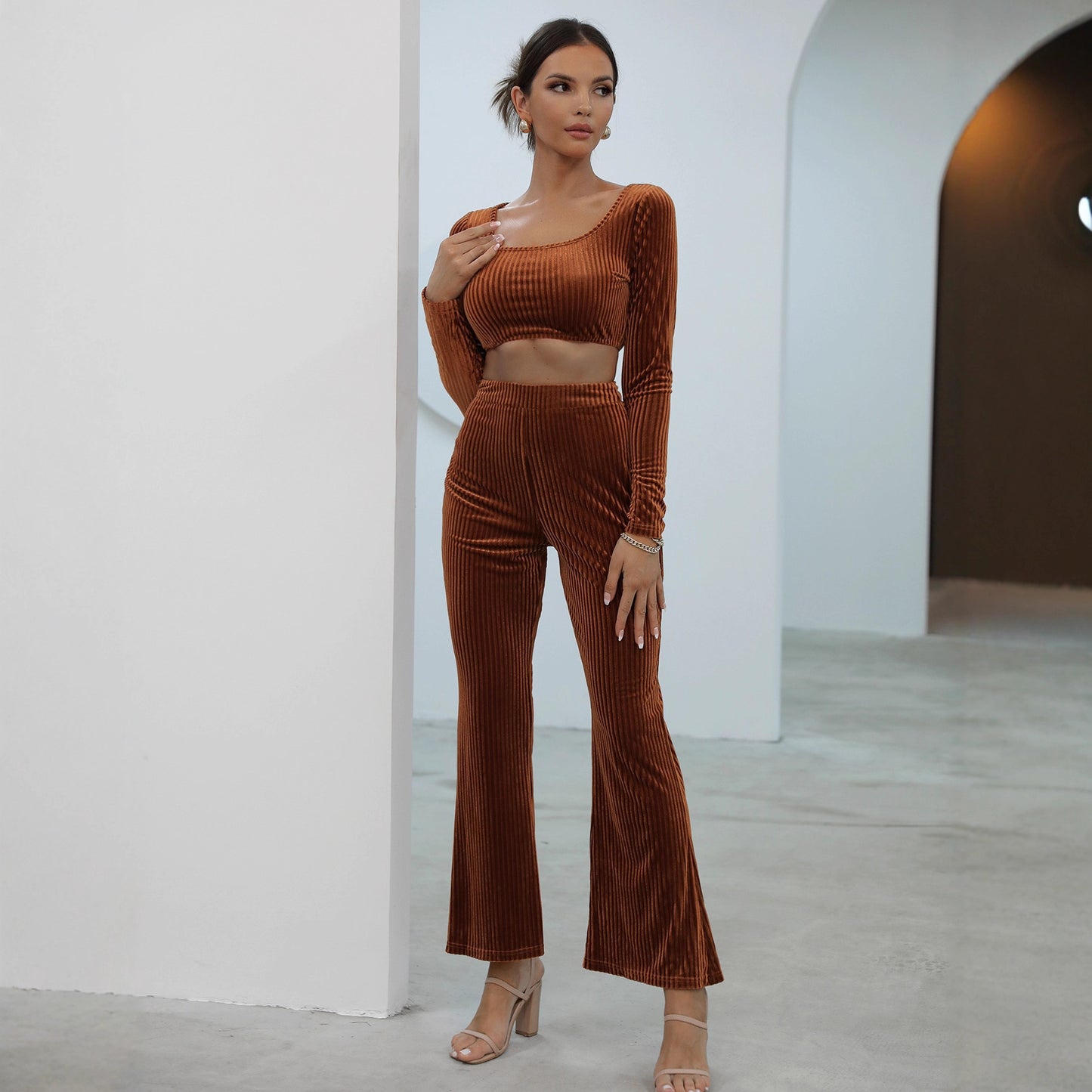 Maglione a maniche lunghe alla moda casual