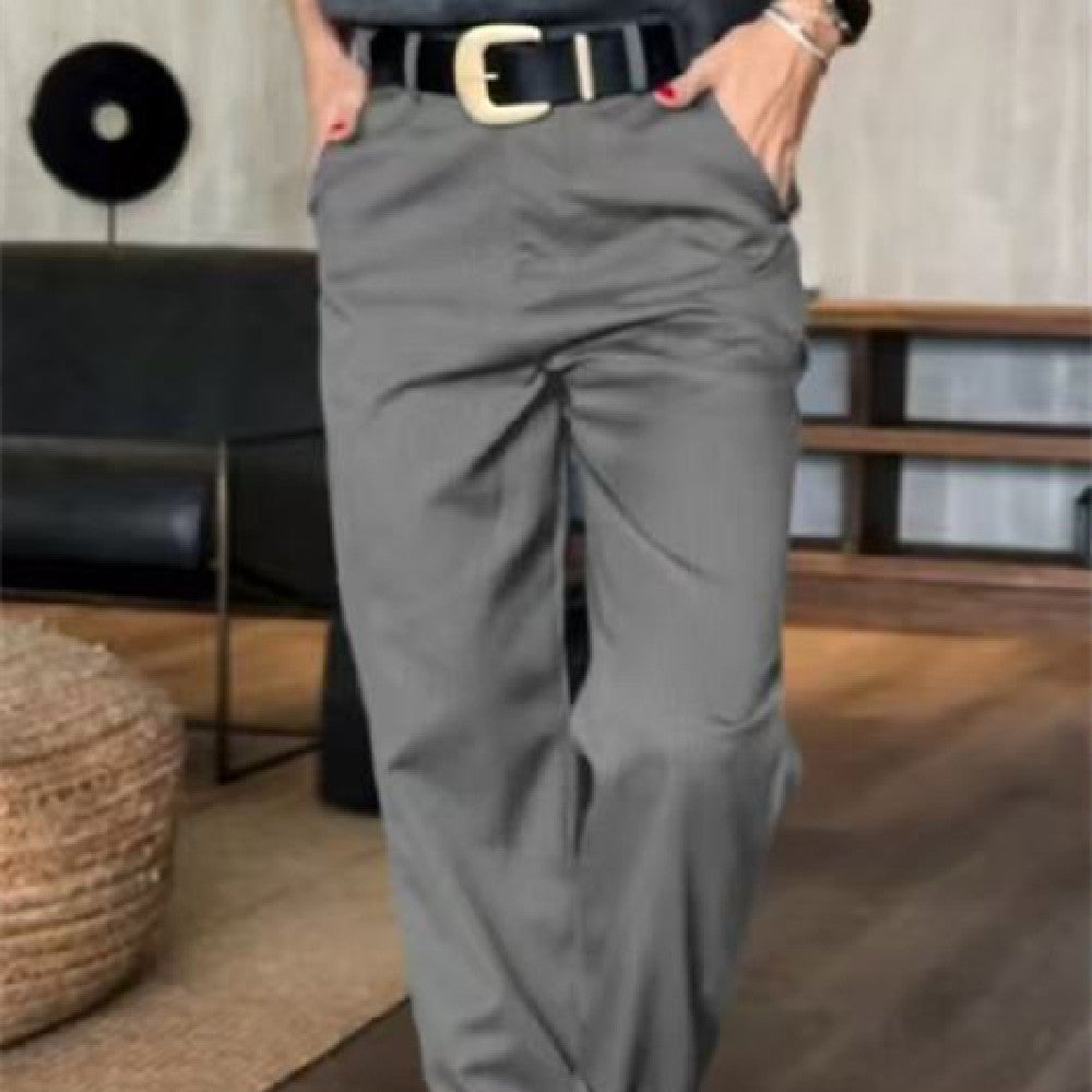Female Simple Straight All-matching Casual Pants