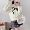 Cute Youth Bow Pin All-match Loose Slimming Sweater