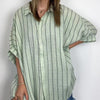 Camicia casual a righe a vestibilità ampia