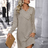 Solid-color Simple Women's Dress