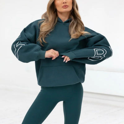 Thickened All-matching Long Sleeve Loose Hooded Hip-hop Pullover