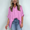 Camicia casual a righe a vestibilità ampia