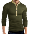 Maglietta a maniche lunghe da uomo scollo a V slim fit