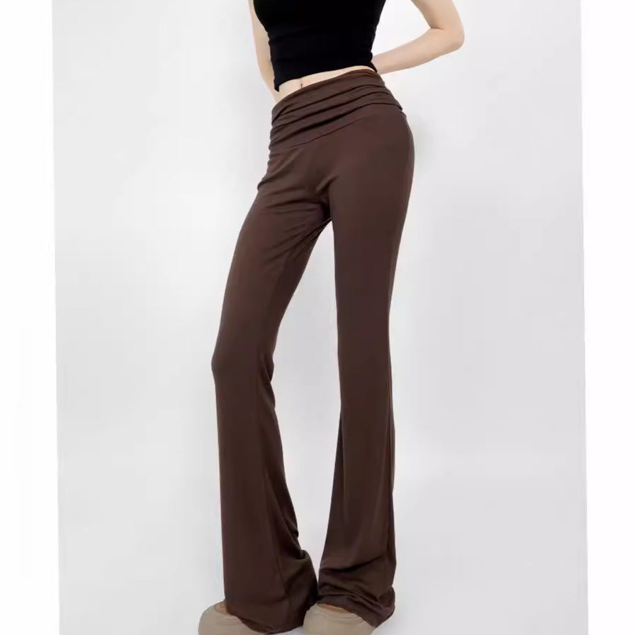 Nude Feel Hip Raise Slimming High Waist Belly Contracting Yoga Trousers