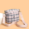 Artistic Plaid Shoulder Large Capacity Students' Crossbody Bag Women