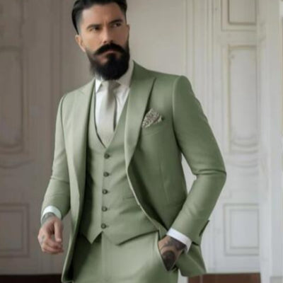Completo da Uomo Slim Fit Tinta Unita