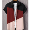 Fashion Trendy Men's Shirt Digital Printing Casual Breathable Stand Collar Short Sleeve
