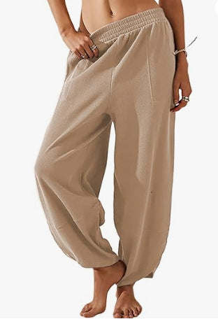 Women's Cotton And Linen Loose Wide-leg Pants Casual