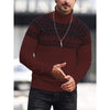 Men's Casual Printing High Collar Loose All-match Sweater
