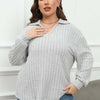 Women's Plus Size Polo Collar Bottoming Shirt