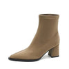 Women's Stretch Fashion Suede Pointed Martin Boots