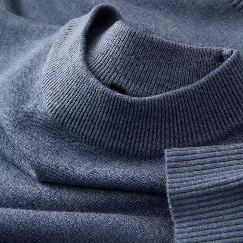 Men's Half-high Collar Warm Long Sleeves Knitwear