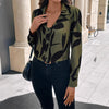 Blusa elegante stampata da donna