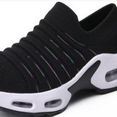 Plus Size Fly-knit Socks Shoes Women's Stretch Knitted