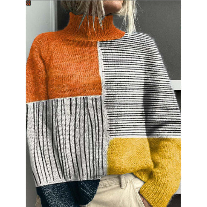 New Christmas Abstract Printing Casual Top