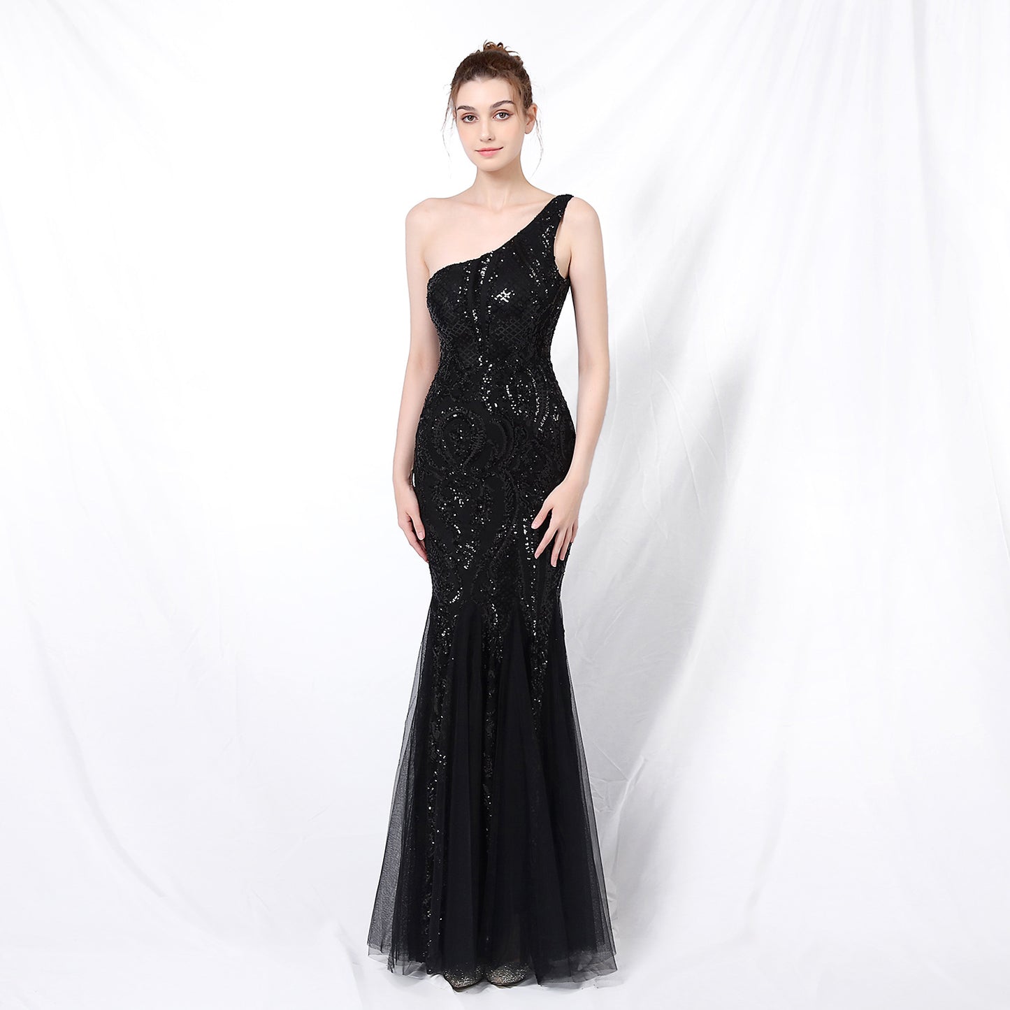 Abito da Sera Donna Fata Fantasy da Festa Sexy Lungo Sottile per Sposa