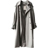 British Style All-match Draping Tight Waist Small Casual Women's Trench Coat