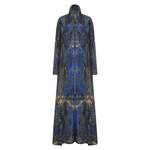 Women's Long-sleeved Cardigan Printed Dress
