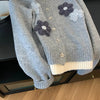 Women's Korean-style Flower Loose Sweater Autumn And Winter