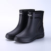 Cotton-padded Warm-keeping Fixed Velvet Rain Boots For Men And Women