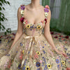 Sevintage Abiti da ballo squisiti con fiori 3D a cuore