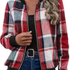 Temperament Commute Women's Plaid Zipper Baseball Uniform