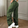 Women's Multi-pocket Fashion Loose High Waist Casual Cargo Pants