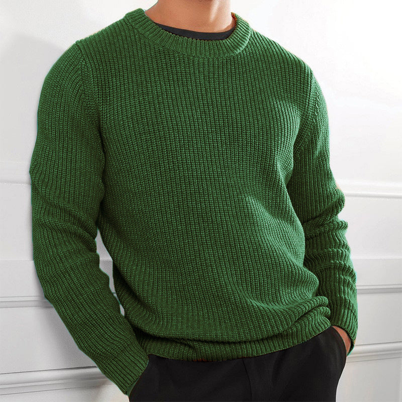 New Men's Casual Knitted Sweater Long Sleeve