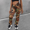 Ins Style High Waist Straight Multicolor Camouflage Overalls