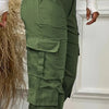 Women's Multi-pocket Fashion Loose High Waist Casual Cargo Pants