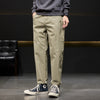 Pantaloni Casual Uomo Retrò Lavoro Facile Abbinamento Uomo