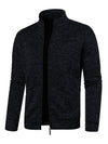 Men's Long Zipper Light Fleece Jacket Plus Size