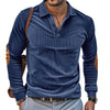 American Men's T-shirt Spring And Autumn Long Sleeve Corduroy