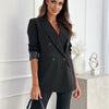 Long Sleeve Elegant Slim-fit Solid Color Small Suit Jacket