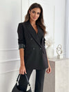 Long Sleeve Elegant Slim-fit Solid Color Small Suit Jacket
