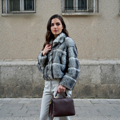 Nuovo cappotto di pelliccia di coniglio rex importato da Totoro