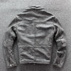 Men's Business Shirt Pocket Motorcycle Clothing Leather Jacket Coat